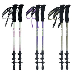 Bâton <span class=keywords><strong>de</strong></span> randonnée en fibre <span class=keywords><strong>de</strong></span> <span class=keywords><strong>carbone</strong></span> T8003k ultra-léger à 3 sections avec poignée en EVA, réglable et portable pour le camping et l'escalade OEM/ODM - Product Image 6