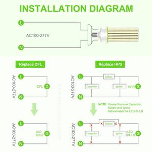 Bombilla LED tipo maíz de 300W, 5000K, E39, 100-277VAC, 42000Lm, reemplazo LED de alto brillo para iluminación interior y exterior de sótanos - Product Image 3