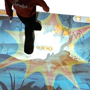 Kỳ Lạ điên Zombie chiến tranh chủ đề tường sàn cảm ứng thông minh trò chơi chiếu trong nhà trẻ em khoa học sân chơi trò chơi tương tác - Product Image 4