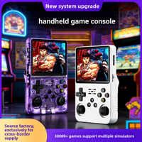 Konsol Game Retro Genggam Android Sumber Terbuka Portabel Ringkas Layar HD Joystick Mendukung Game Arcade Klasik Untuk Hiburan di Rumah