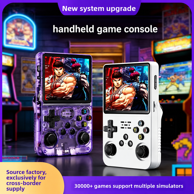 Portable Compact Open Source Android Handheld Retro GameConsole HD Display Joystick Support Classic Arcade Games ForHome Leisure
