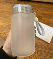 Bouteilles d'eau en verre mat, 400ml 500ml, vente en gros, 1 pièce