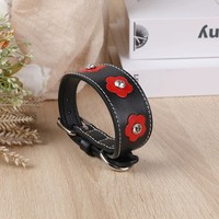 Kalung Anjing & Kucing Reptil yang Lembut dan Dapat Dipersonalisasi, Kulit Sapi Dua Lapis, Lepas Cepat, Tahan Lama, Desain Adjustable Breakaway, Model Lingkaran