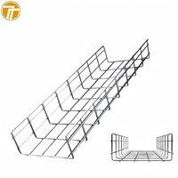 Cannelle de câblage en treillis métallique soudé à maille ouverte pour centre de données et bâtiment de télécommunications, gestion des câbles, personnalisable, thermolaquée