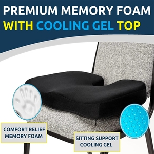 Bantal kursi stadion, Gel ortopedi, bantal busa memori, bantalan kursi luar ruangan, pendingin mobil ergonomis, penggunaan kursi roda - Product Image 3