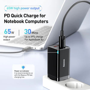 <span class=keywords><strong>Chargeur</strong></span> rapide GaN5 Pro 2C+U <span class=keywords><strong>65W</strong></span> EU Adaptateur de charge pour téléphone portable tablette ordinateur portable - Product Image 2