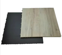 Plancher de danse élégant en bois grainé pour les expositions, les mariages et une utilisation portable