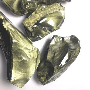 Cristallo naturale guarigione oro ossidiana ruvida scultura pietra di roccia di cristallo per la decorazione domestica - Product Image 4