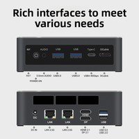 Nueva Computadora para Juegos AMD Ryzen AI 9 HX365 de 10 Núcleos y 20 Subprocesos, Doble Lan de 2.5G, 16GB DDR5, SSD de 512GB/1TB, Mini PC Oculink