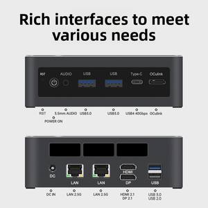 Nouvel ordinateur de <span class=keywords><strong>jeu</strong></span> AMD Ryzen AI 9 HX365 12 cœurs 24 threads Dual 2.5G Lan 16 Go DDR5 512 Go/1 To SSD Mini <span class=keywords><strong>PC</strong></span> Oculink - Product Image 1