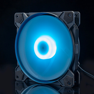 6 핀 연결 방법을 사용하여 게이밍 컴퓨터용 CPU 온도 센서가 있는 사일런트 RGB LED 12 인치 컴퓨터 케이스 팬 - Product Image 4