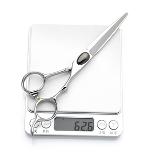 HS-0056 Logo personnalisé LOGO personnalisé argent japon 440C ciseaux de <span class=keywords><strong>coiffeur</strong></span> ciseaux de cheveux ciseaux de <span class=keywords><strong>coiffeur</strong></span> professionnel - Product Image 4