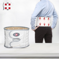 Cinturón de Soporte Lumbar Ergonómico Alphay con Bomba Manual para Alivio del Dolor Lumbar, Cinturón de Descompresión Espinal