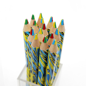 Crayons magiques en bois de haute qualité, taille jumbo, 5,0 mm d'épaisseur, multicolores, avec film arc-en-ciel, pour cadeau promotionnel - Product Image 4