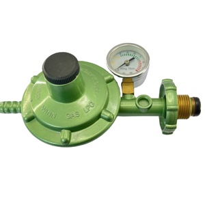 Structure de régulation de pression de gaz en laiton avec manomètre pour Butane/Propane/GPL - Température de fonctionnement de -40°C à 200°C OEM disponible pour la cuisine à domicile - Product Image 2