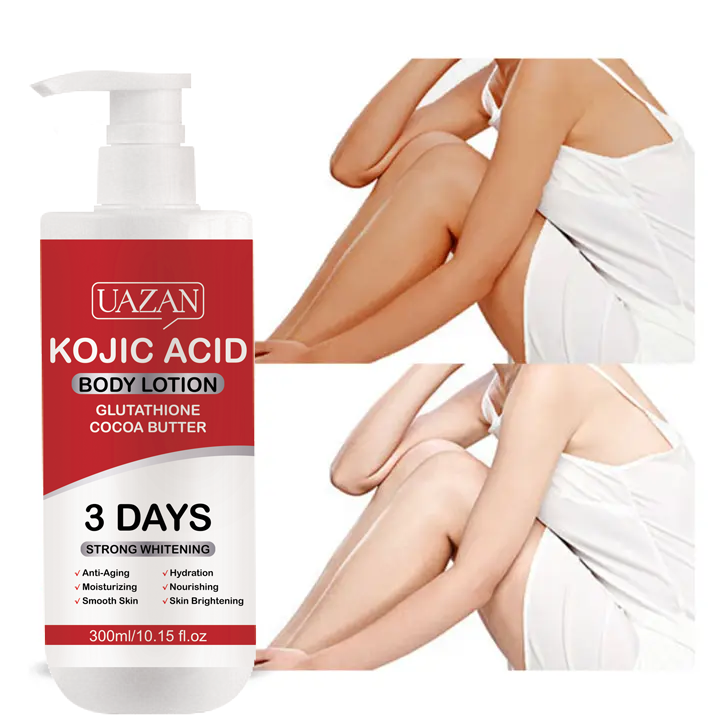 Custom Best Kojic Acid Skin Lightening Body Lotion Black Skin Nourishing Firming Easy Glow Spot Removal Body Lotion