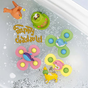 Jouets de bain attrayants pour bébés garçons, anti-stress, à rotation, à presser, à <span class=keywords><strong>ventouse</strong></span>, pour le toucher des doigts - Product Image 2