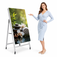 Affichage numérique extérieur LED 43 pouces, écran haute luminosité 1800 nits, panneau de menu LCD étanche IP65 avec contrôle Wi-Fi