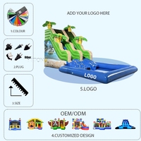 Grand toboggan aquatique gonflable, toboggan aquatique de nouvelle conception, toboggan gonflable d'été pour adultes