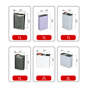 Lattine Rettangolari in Latta da 1L/2L/3L/4L/5L per Uso Industriale, Contenitori Vuoti per Olio d'Oliva e Prodotti Chimici - Product Image 2