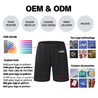 Shorts de compression 2-en-1 personnalisables pour hommes, double couche, avec poche et boucle, pour la course et le sport