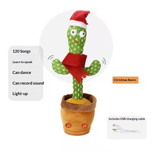 Cactus Danzante Esclusivo Transfrontaliero Stile TikTok con Imbottitura in Cotone PP, Oscilla <span class=keywords><strong>e</strong></span> Si Muove alla Musica, Altezza 100-150cm - Product Image 4