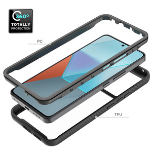 <span class=keywords><strong>Coque</strong></span> de téléphone transparente anti-choc 360° avec protection d'écran pour <span class=keywords><strong>Redmi</strong></span> <span class=keywords><strong>Note</strong></span> 12 14 Pro, <span class=keywords><strong>coque</strong></span> texturée pour Poco M4 X4 C65 - Product Image 2