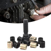 Spark Plug Thread Insert, Self Tapping Type, Engine Cylinder Head Thread Repair Sleeve