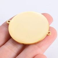 Blanko Edelstahl Metall-Tags ID-Namensschilder Ringförmige Anhänger-Tags Metall-Verbinder