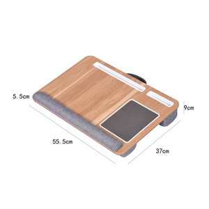 Eco-Friendly Bamboo Laptop <strong>Lap</strong> <strong>Desk</strong> With Pillow <strong>for</strong> Couch and Bed with Tablet and Phone Holder - Product Image 2