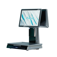Caisse enregistreuse POS à balance intégrée AI de haute précision avec impression d'étiquettes de code-barres de pesage Balance POS de supermarché