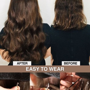 Extensiones de Cabello con Queratina Brasileña Pre-Adheridas FH I Tip # Extensiones de Cabello Ruso con Punta I, 60 Cabellos Alineados, Doble Trama - Product Image 5