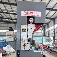 Scierie à ruban verticale hydraulique automatique YSDMILL pour la coupe de bois, diamètre maximal de 800 mm, puissance de 22 kW