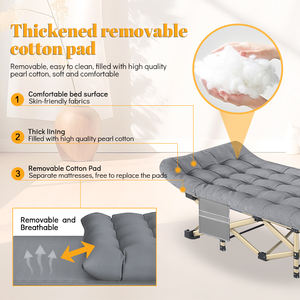 <span class=keywords><strong>Lit</strong></span> de camping simple moderne en vente chaude, pliable et portable avec cadre en aluminium/acier pour dormir - Product Image 4