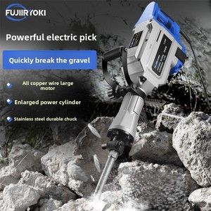 Không dây điện búa khoan kit chống rung xử lý Li-ion pin phá hủy búa Breaker + điểm phẳng đục - Product Image 3