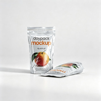 Kantong Plastik Custom Dengan Zip Lock, Kantong Zipper Berdiri Food Grade untuk Kemasan Snack, Teh, Buah Kering