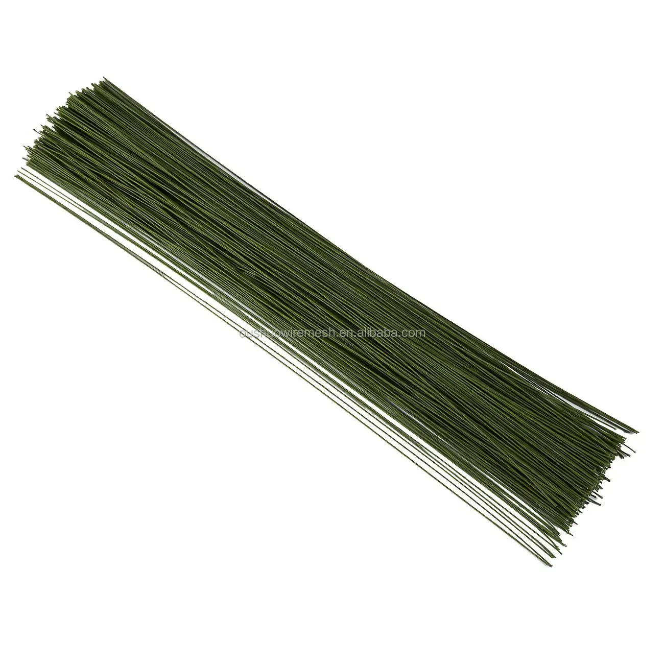Artificial flower making material supplies 14inch 36cm length green floral wire flower stems craft wire