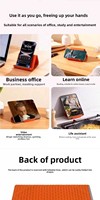 Support de téléphone portable en silicone, support de bureau portable pour tablette et ordinateur portable, créatif, flexible, pliable, déformable, DIY, pour personne paresseuse