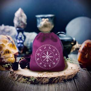 Tarocchi personali sacchetti di imballaggio dimensioni tessuto polvere gioielli regalo con coulisse borse di velluto con Logo personalizzato - Product Image 6