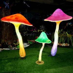 Lampe de jardin champignon charmante IP65, lampe décorative pour paysages, festivals et événements - Product Image 1