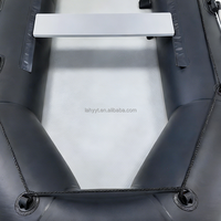 Bateau de pêche gonflable en PVC Hailebao, moteur électrique/à essence 4HP, capacité 5 personnes, pour le surf, la dérive, le ski nautique sur les lacs