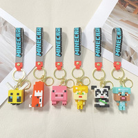 Gantungan Kunci PVC Custom Karakter Kartun 3D Mini Anime Game Merchandise Dunia Saya Buatan Cina
