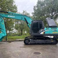 Excavatrice sur chenilles KOBELCO SK200D d'origine japonaise, faible kilométrage, peu d'heures de travail, 20 tonnes, matériel de construction à vendre