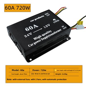 24V 12V oto elektronik Buck dönüştürücü 60A otomobil adım-aşağı cihaz DC kamyon otobüs dönüştürücüler otomotiv güç trafosu için - Product Image 2