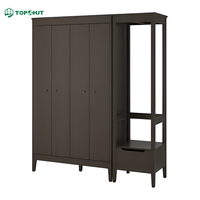 Solution de Sourcing de Mobilier Sur Mesure pour Hôtels : Ensemble de Meubles de Chambre d'Hôtel en Bois Noir pour l'Hôtellerie