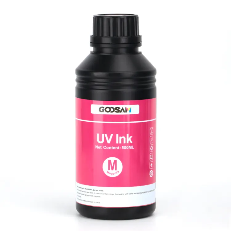 Goosam Flexible Hart Weiß Härtbare UV-Tinte Für Kyocera KJ4A KJ4 KJ4B KJ4B-YH KJ4A-TA KJ4A-AA KJ4A-RH KJ4A-0300 UV-Druckkopf