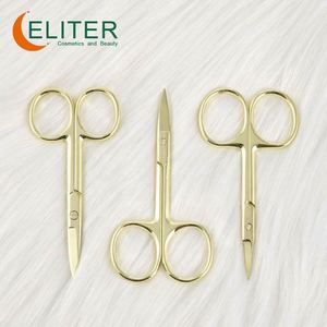 Eliter-Tijeras de acero inoxidable para manicura, tijera dorada para cutículas de uñas, venta al por mayor - Product Image 6