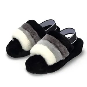 Neue Boden pantoffeln Winter haushalt Rutsch feste warme dicke Unterseite Damen Wooly Home Cotton Slippers Großhandel