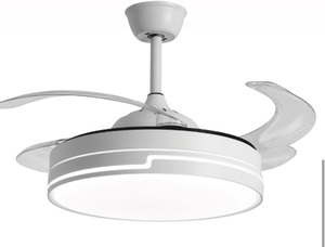 Lámparas <span class=keywords><strong>de</strong></span> <span class=keywords><strong>Techo</strong></span> Retráctiles Económicas <span class=keywords><strong>de</strong></span> 42 Pulgadas con Control Remoto, Lámparas <span class=keywords><strong>de</strong></span> <span class=keywords><strong>Techo</strong></span> Modernas con Ventilador para Dormitorio, Sala <span class=keywords><strong>de</strong></span> Estar, Ventilador LED - Product Image 5