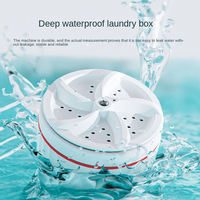 New Arrival Mini Washing Machine Portable Turbine Washer Ultrasonic Mini Washer Clothing Washing Machine